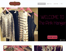 Tablet Screenshot of pinkhangerfashion.com